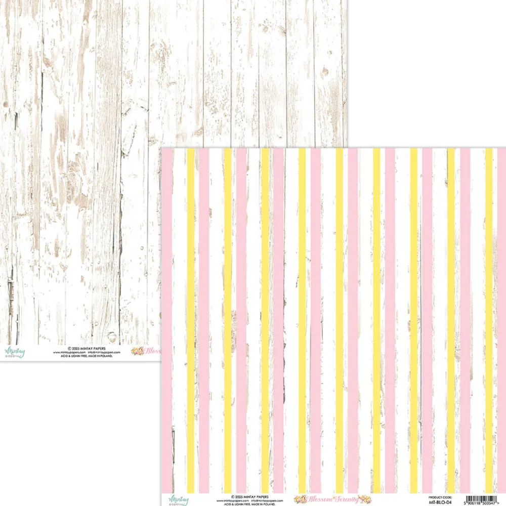 Mintay by Karola Papier do scrapbookingu 30,5 x 30,5 cm - Mintay - Blossom Serenity 04