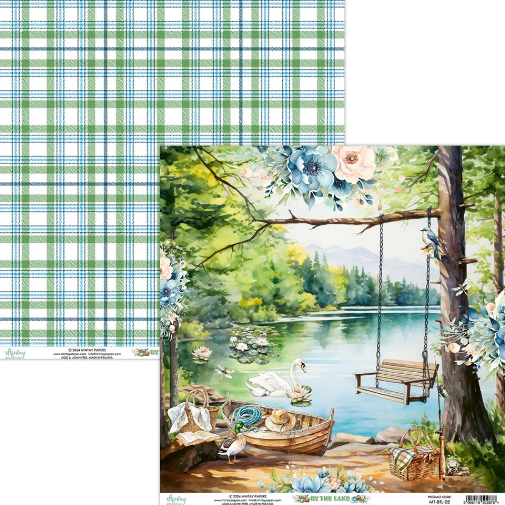 Mintay by Karola Papier do scrapbookingu 30,5 x 30,5 cm - Mintay - By The Lake 02