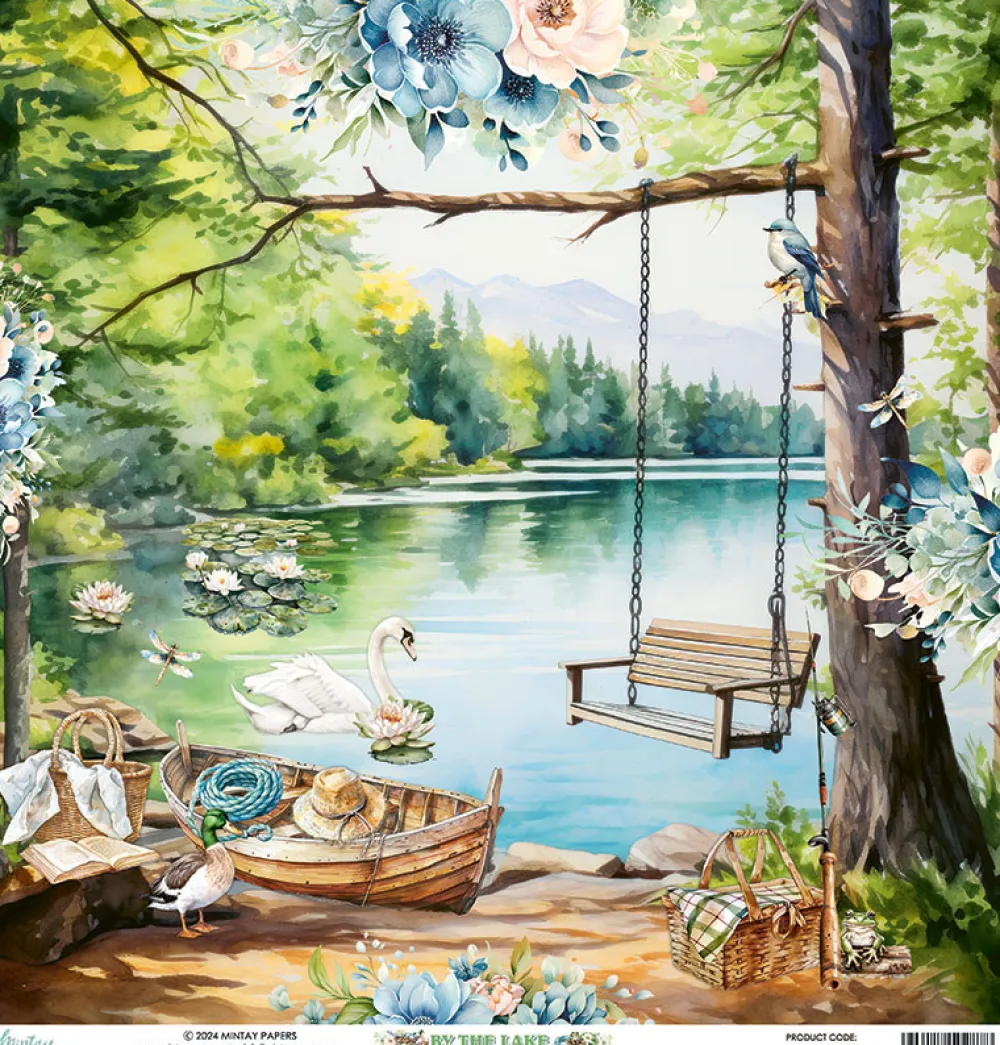 Mintay by Karola Papier do scrapbookingu 30,5 x 30,5 cm - Mintay - By The Lake 02