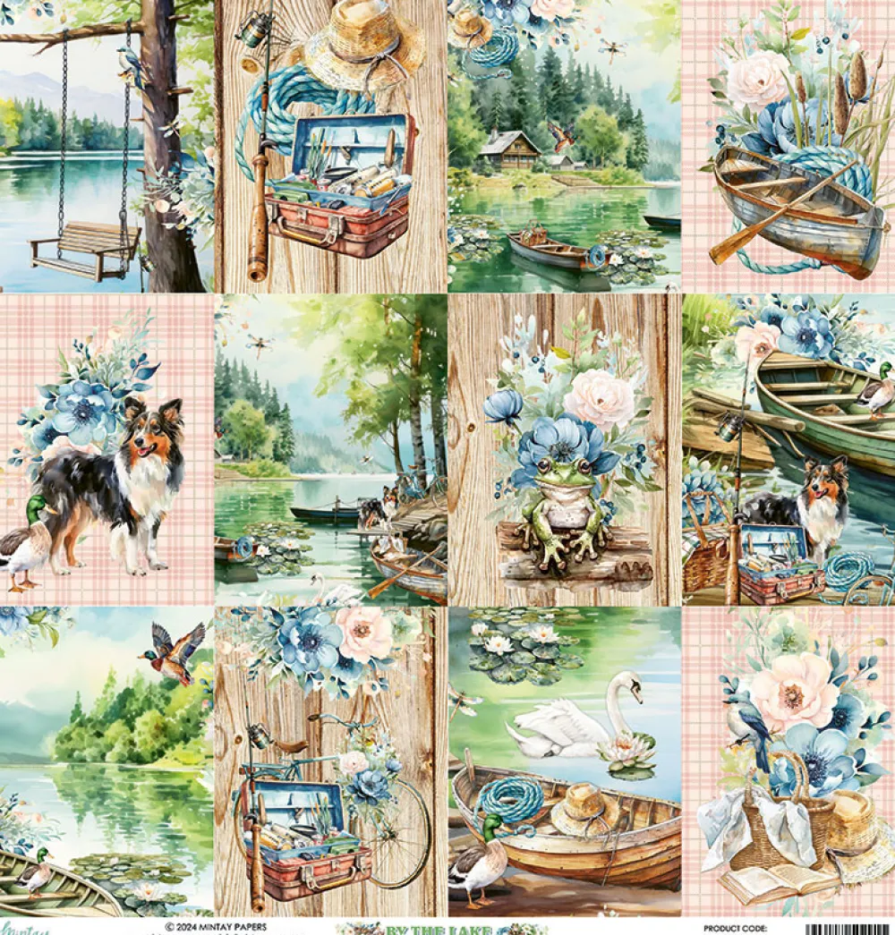 Mintay by Karola Papier do scrapbookingu 30,5 x 30,5 cm - Mintay - By The Lake 06