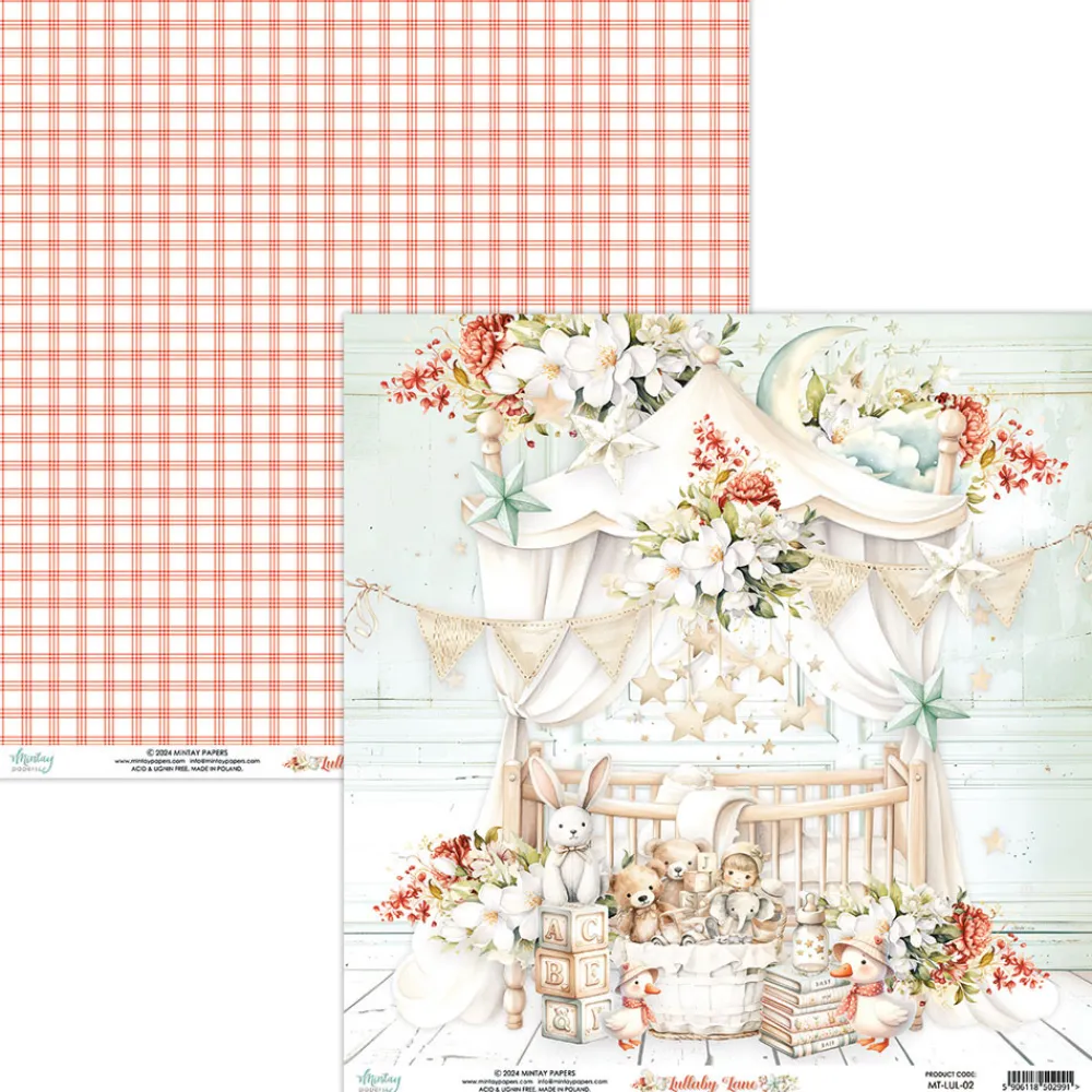 Mintay by Karola Papier do scrapbookingu 30,5 x 30,5 cm - Mintay - Lullaby Lane 02