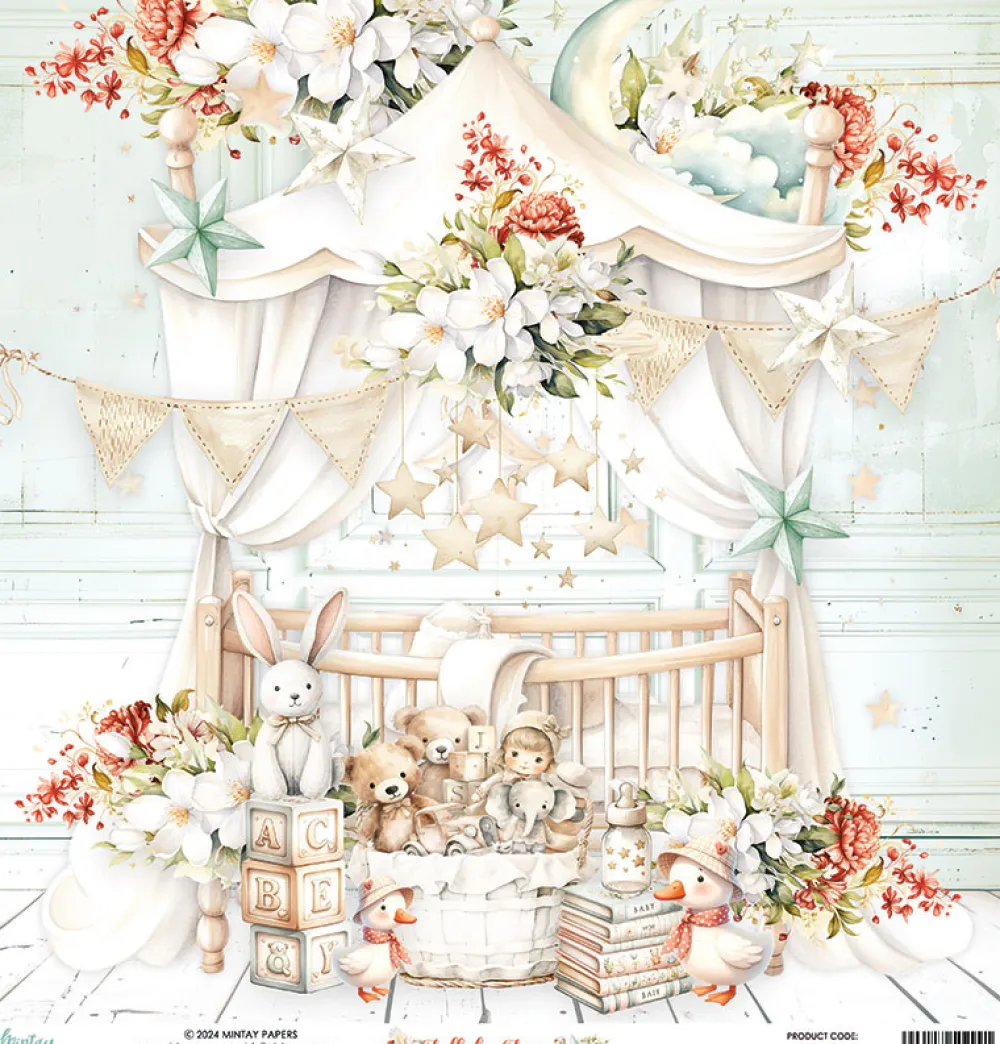 Mintay by Karola Papier do scrapbookingu 30,5 x 30,5 cm - Mintay - Lullaby Lane 02