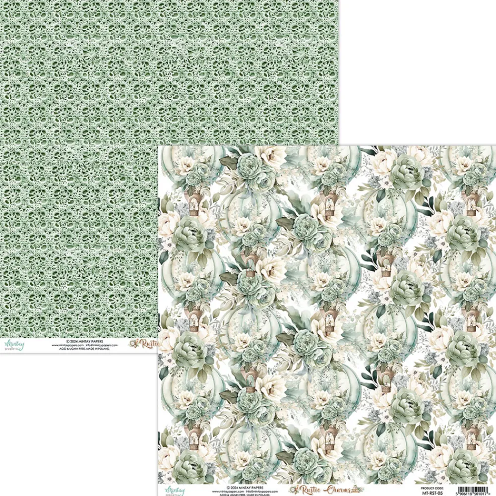 Mintay by Karola Papier do scrapbookingu 30,5 x 30,5 cm - Mintay - Rustic Charms 05