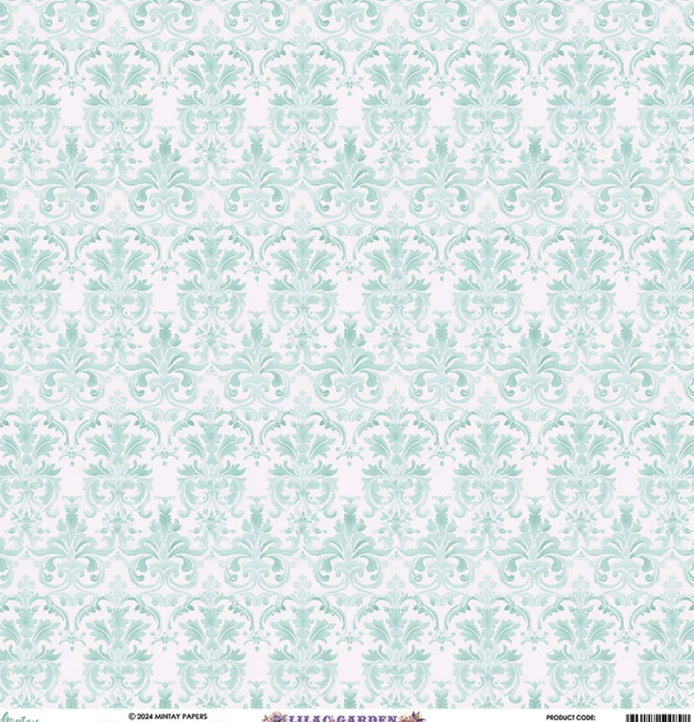 Mintay by Karola Papier do scrapbookingu 30,5 x 30,5 cm - Mintay - Lilac Garden 02 > Papiery Do Scrapbookingu