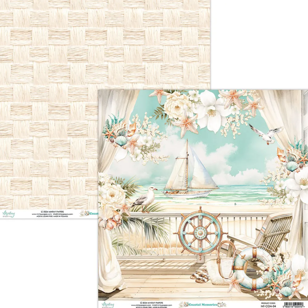 Mintay by Karola Papier do scrapbookingu 30,5 x 30,5 cm - Mintay - Coastal Memories 04