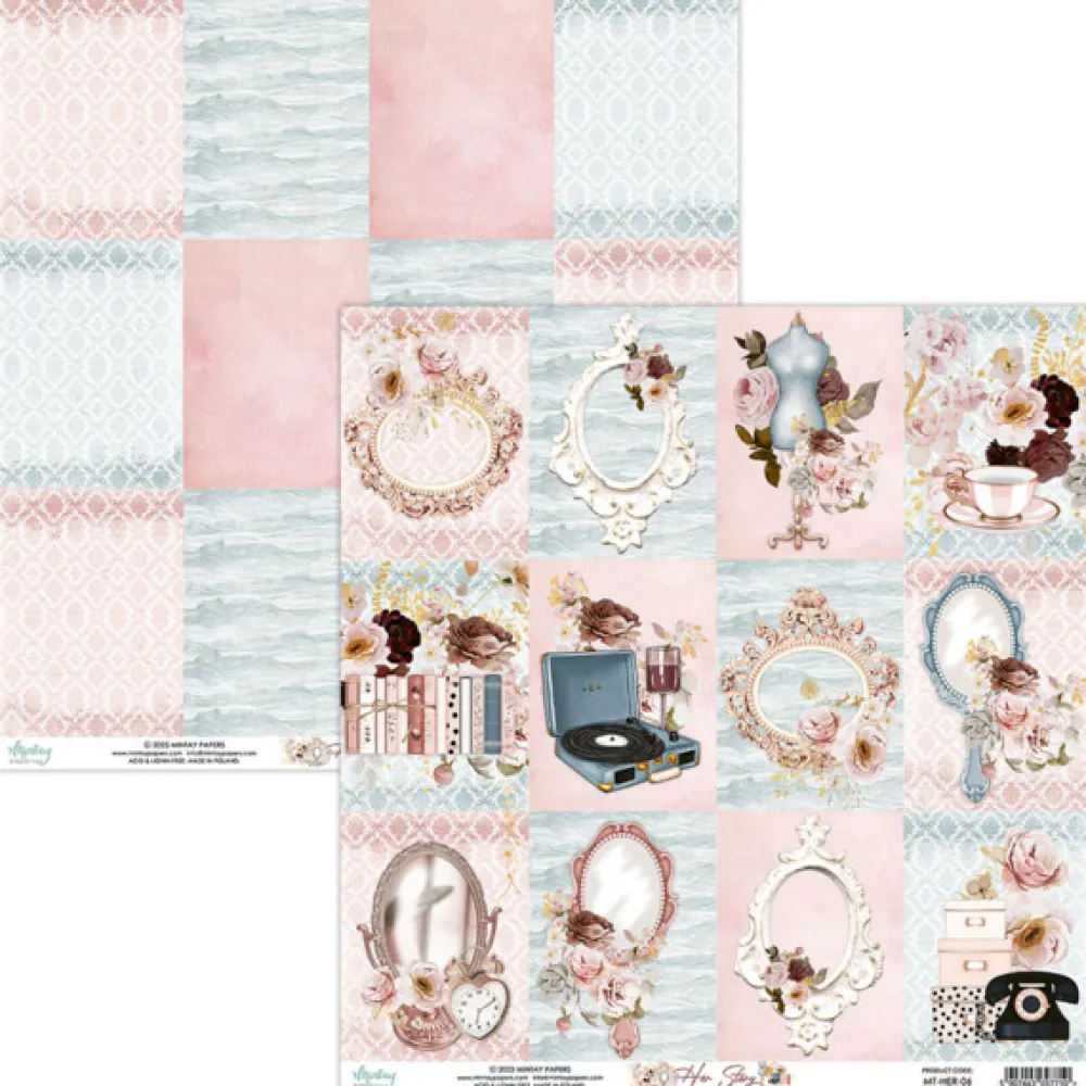 Mintay by Karola Papier do scrapbookingu 30,5 x 30,5 cm - Mintay - Her Story 06