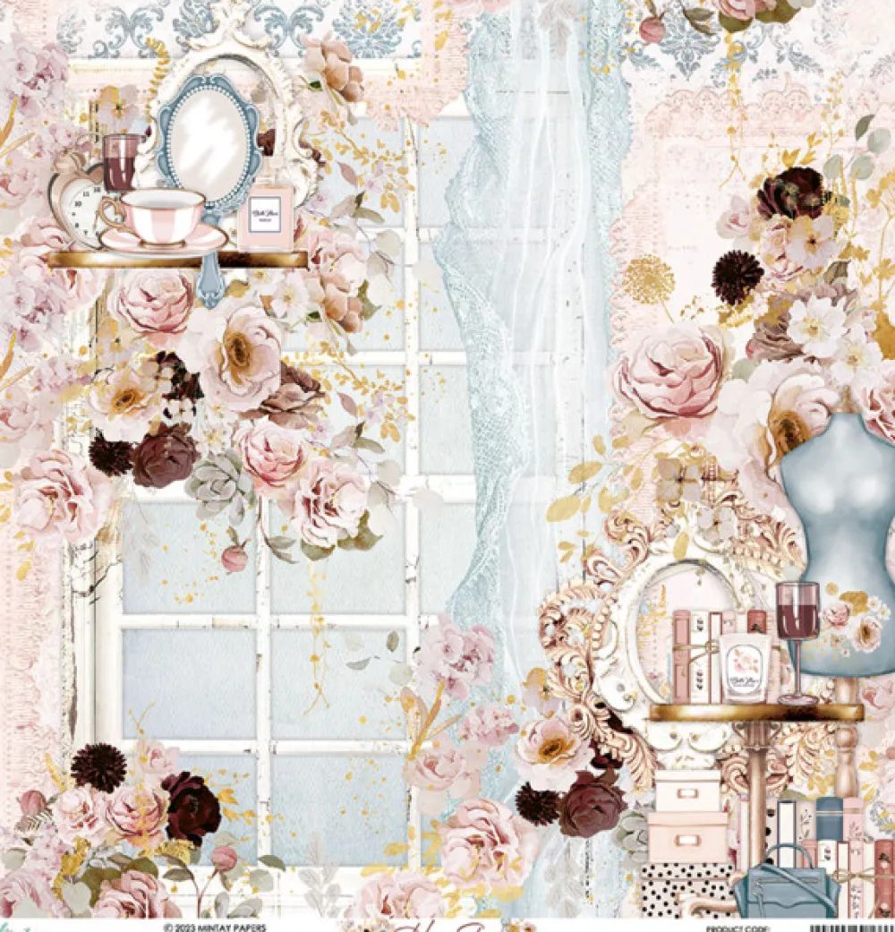 Mintay by Karola Papier do scrapbookingu 30,5 x 30,5 cm - Mintay - Her Story 01 > Papiery Do Scrapbookingu