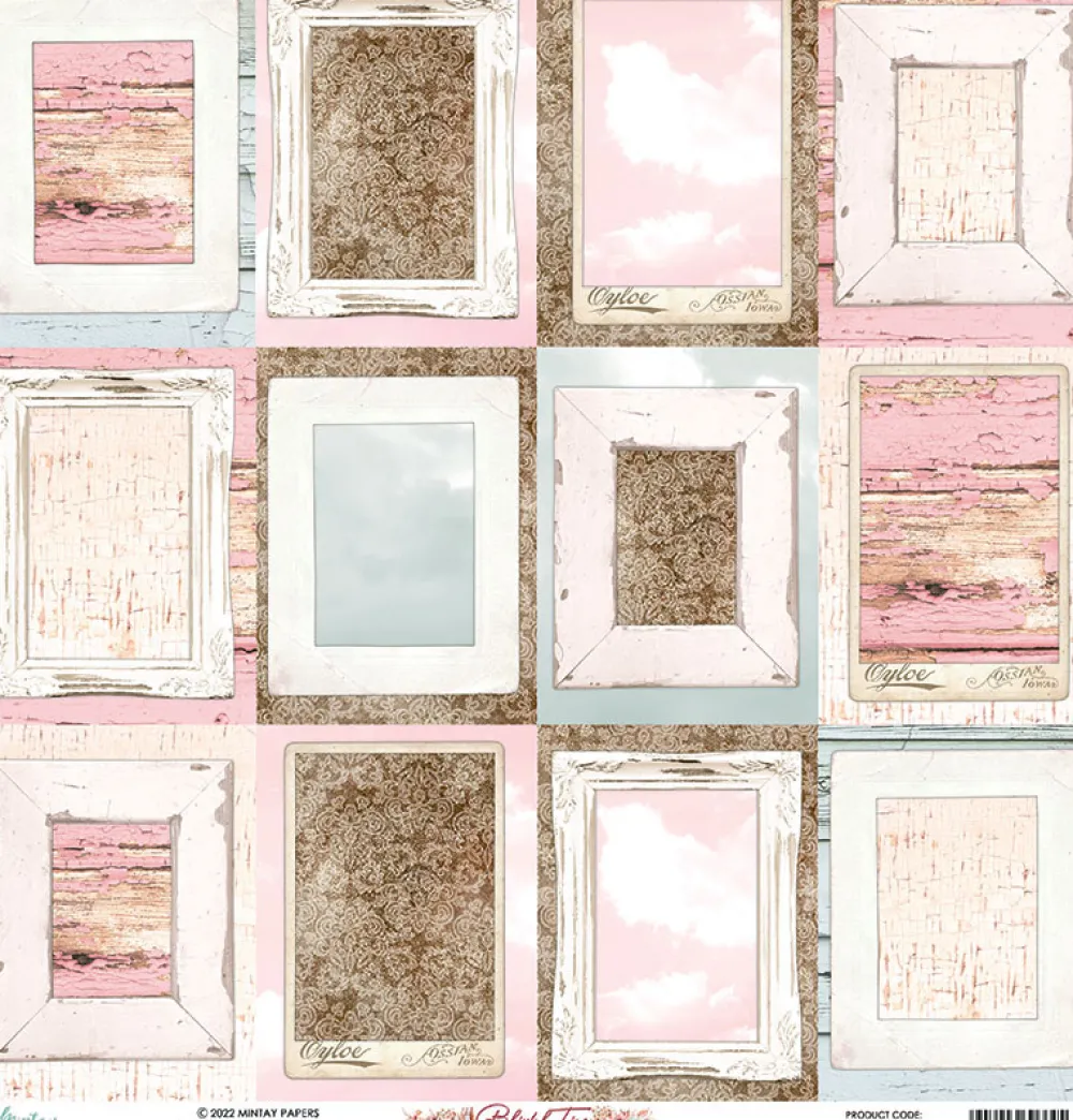 Mintay by Karola Papier do scrapbookingu 30,5 x 30,5 cm - Mintay - Blissful Time 06 > Papiery Do Scrapbookingu