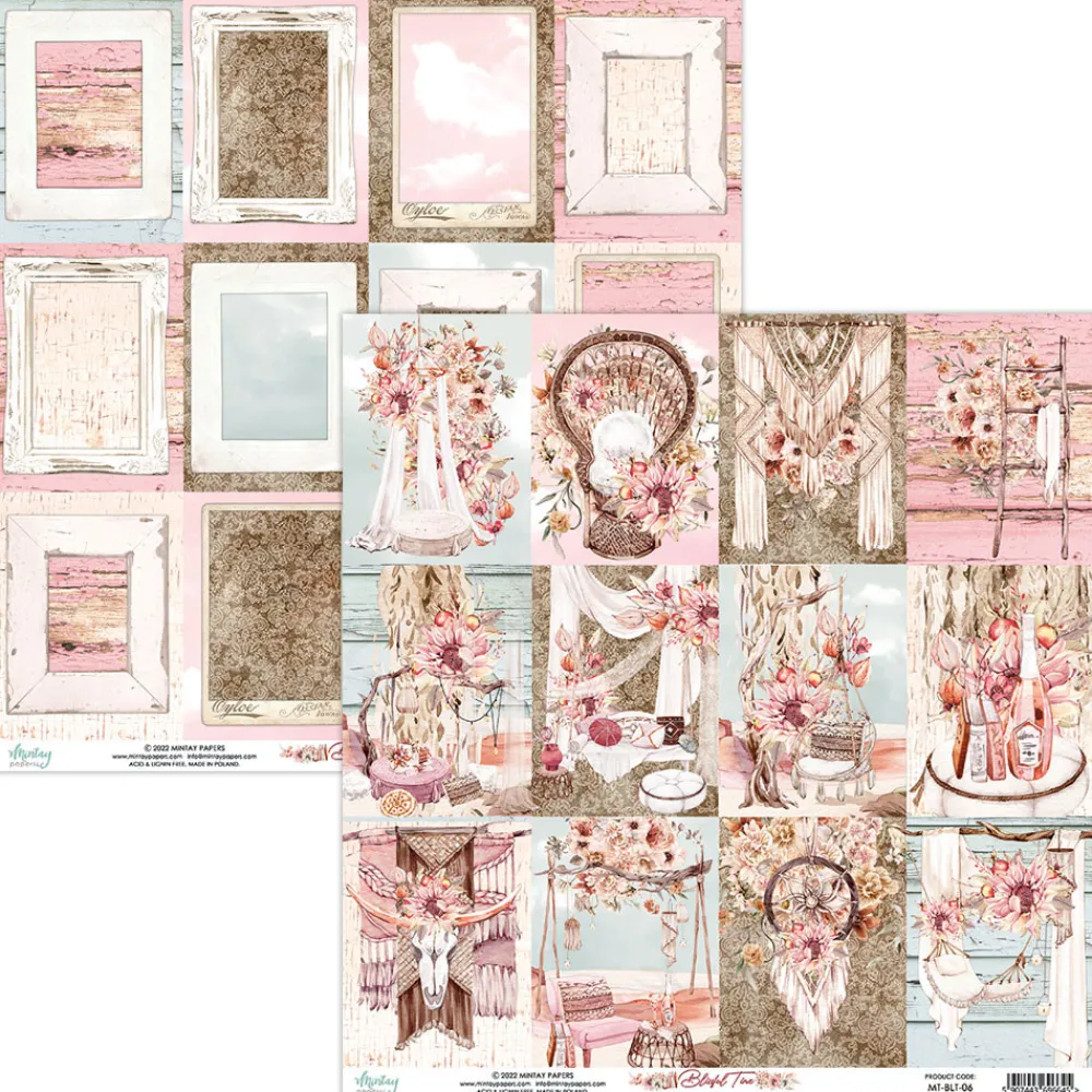 Mintay by Karola Papier do scrapbookingu 30,5 x 30,5 cm - Mintay - Blissful Time 06 > Papiery Do Scrapbookingu