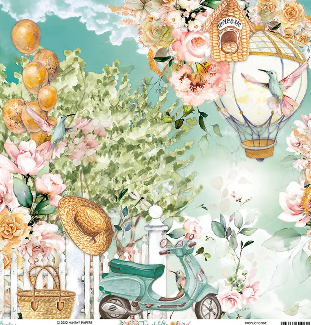 Mintay by Karola Papier do scrapbookingu 30,5 x 30,5 cm - Mintay - Joy of Life 01