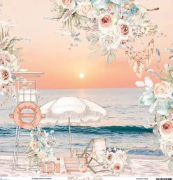 Mintay by Karola Papier do scrapbookingu 30,5 x 30,5 cm - Mintay - Sunset Beach 01