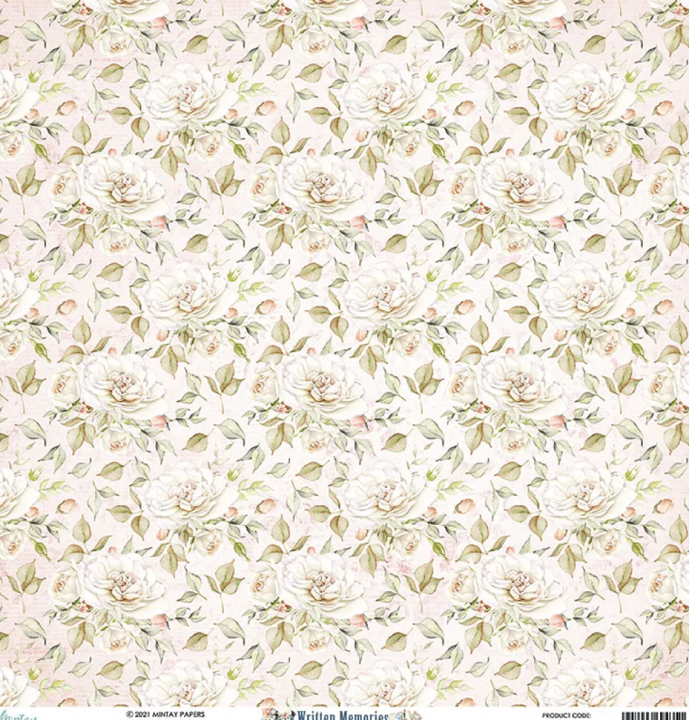Mintay by Karola Papier do scrapbookingu 30,5 x 30,5 cm - Mintay - Written Memories 04