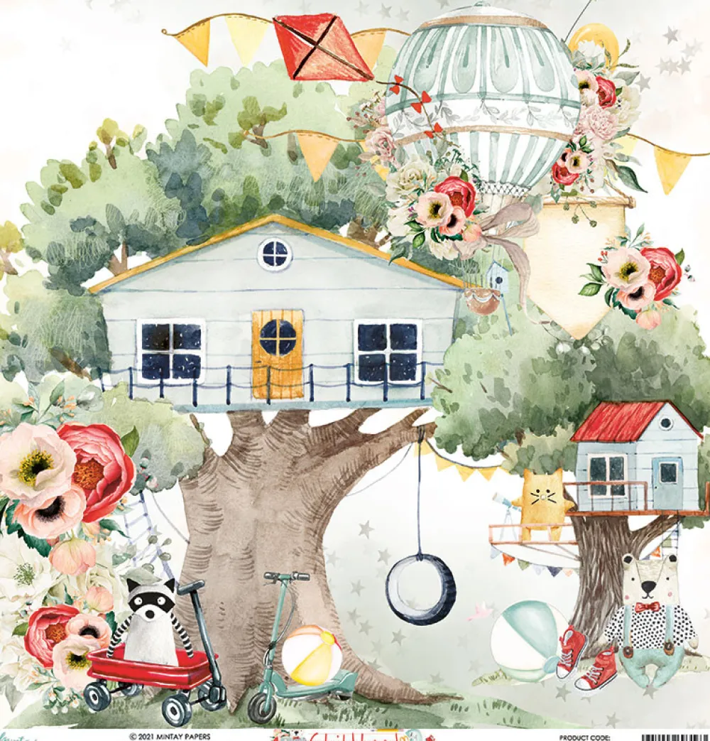 Mintay by Karola Papier do scrapbookingu 30 x 30 cm - Mintay - Childhood 03