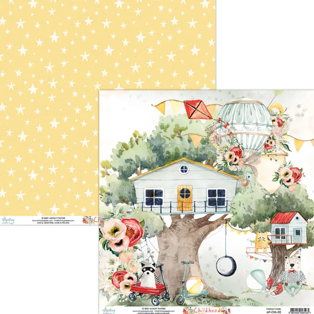 Mintay by Karola Papier do scrapbookingu 30 x 30 cm - Mintay - Childhood 03