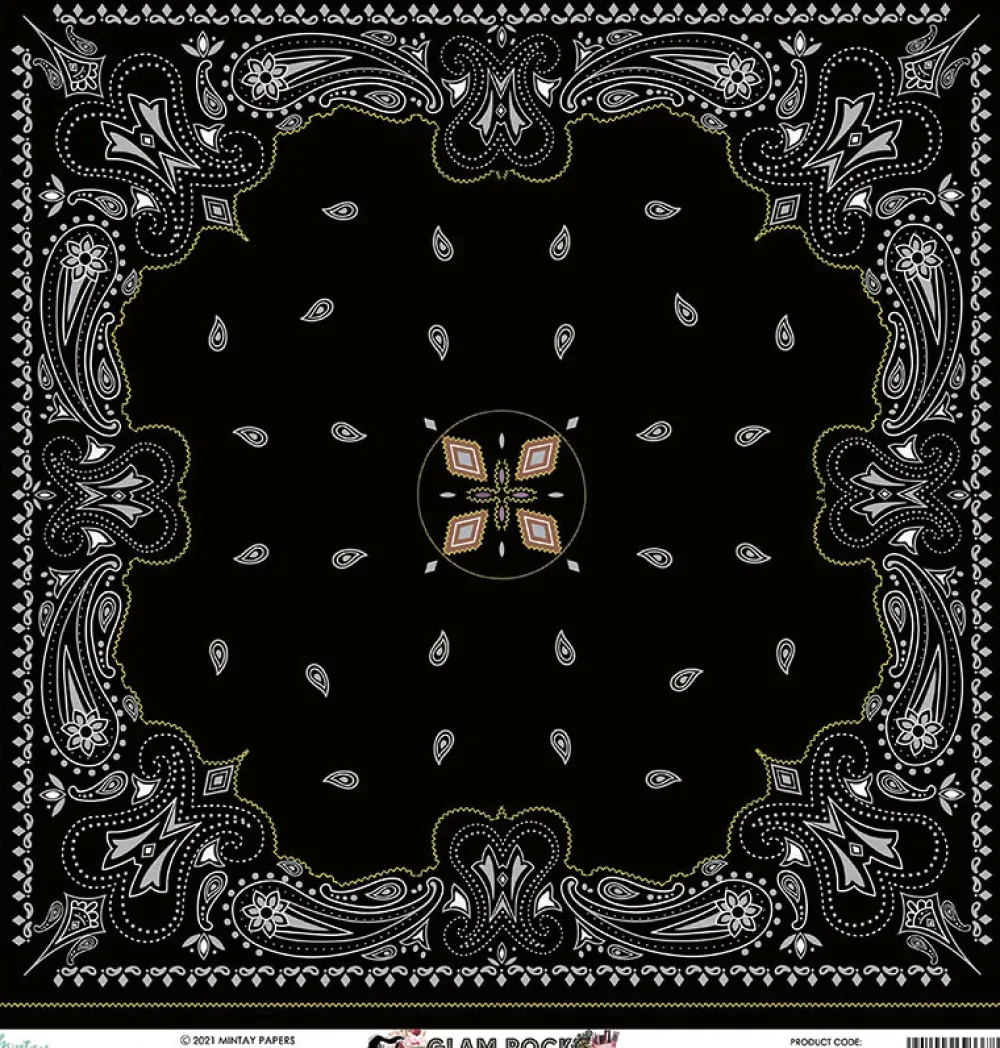 Mintay by Karola Papier do scrapbookingu 30 x 30 cm - Mintay - Glam Rock 02