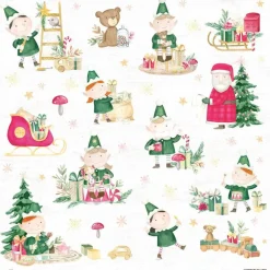 Piatek Trzynastego Papier do scrapbookingu 30,5 x 30,5 cm - Piątek Trzynastego - Santa's Workshop 05