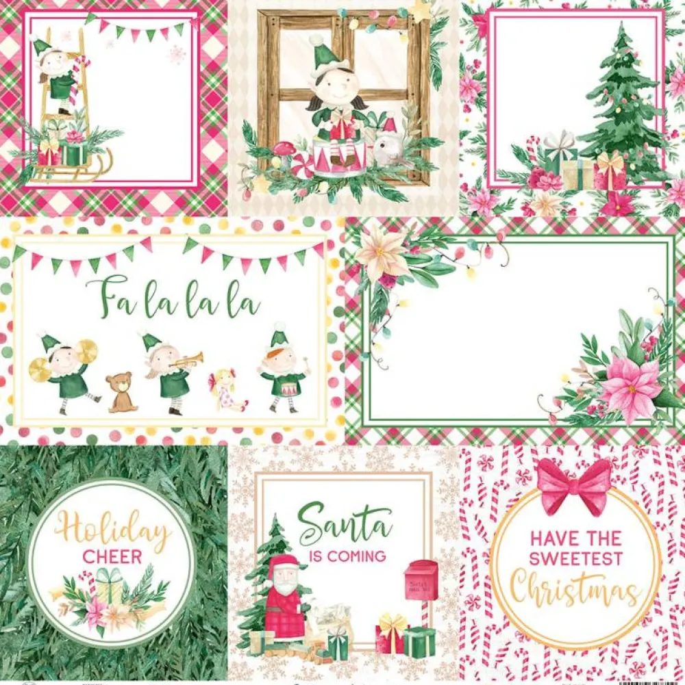 Piatek Trzynastego Papier do scrapbookingu 30,5 x 30,5 cm - Piątek Trzynastego - Santa's Workshop 05