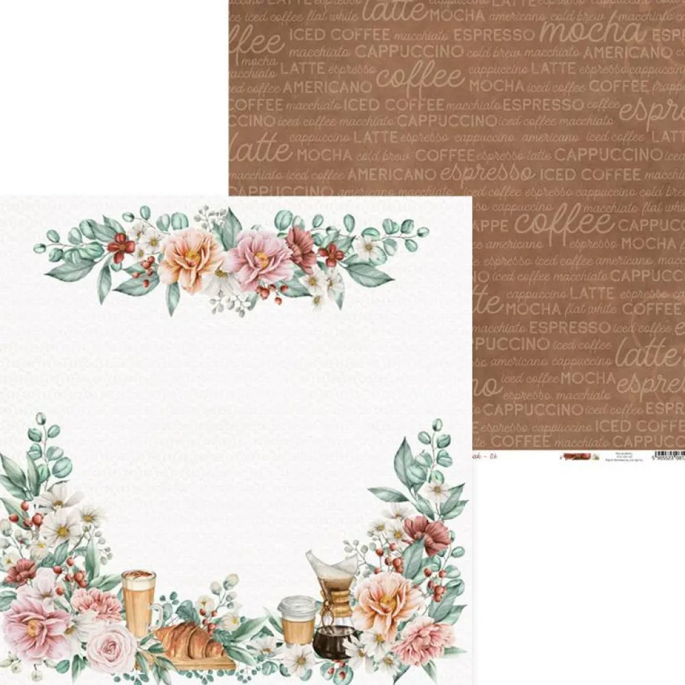Piatek Trzynastego Papier do scrapbookingu 30,5 x 30,5 cm - Piątek Trzynastego - Coffee Break 06 > Papiery Do Scrapbookingu