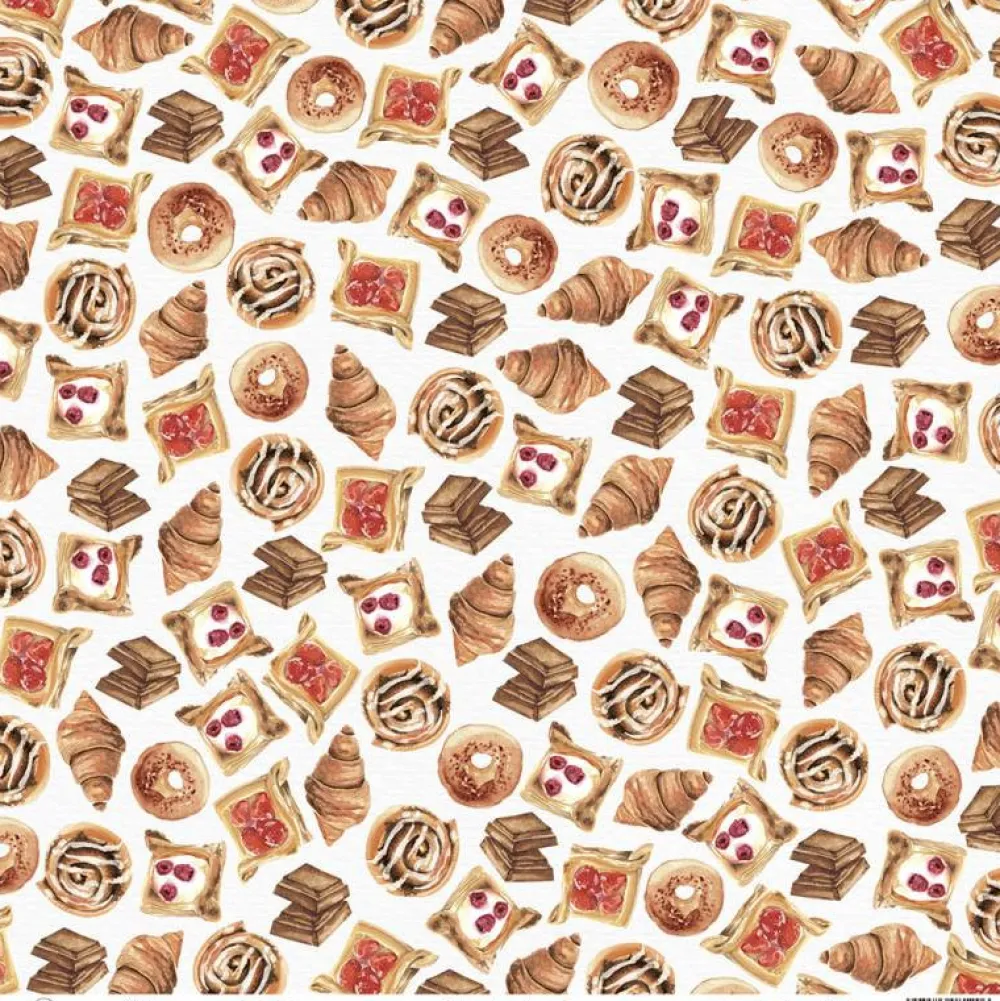 Piatek Trzynastego Papier do scrapbookingu 30,5 x 30,5 cm - Piątek Trzynastego - Coffee Break 02