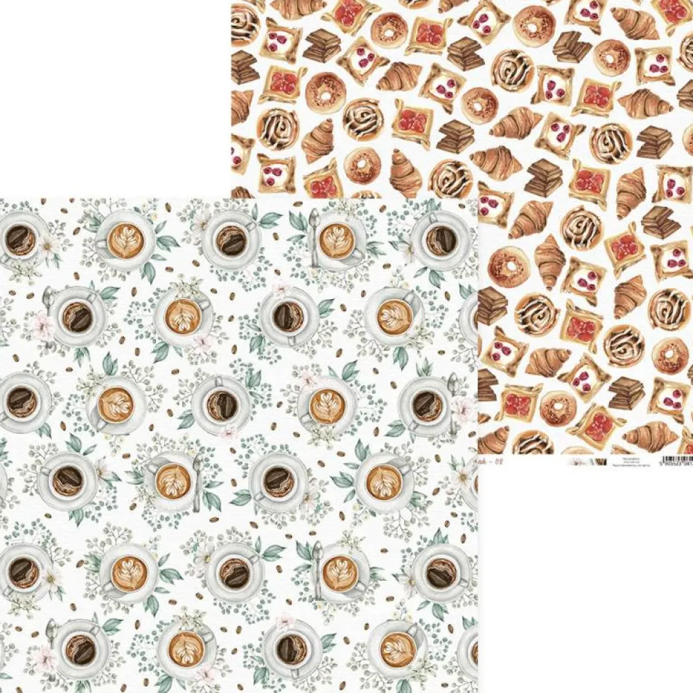 Piatek Trzynastego Papier do scrapbookingu 30,5 x 30,5 cm - Piątek Trzynastego - Coffee Break 02