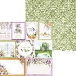 Piatek Trzynastego Papier do scrapbookingu 30,5 x 30,5 cm - Piątek Trzynastego - Secret garden 05 > Papiery Do Scrapbookingu