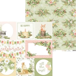 Piatek Trzynastego Papier do scrapbookingu 30,5 x 30,5 cm - Piątek Trzynastego - Woodland cuties 05 > Papiery Do Scrapbookingu