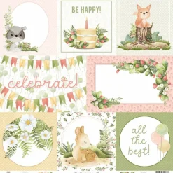 Piatek Trzynastego Papier do scrapbookingu 30,5 x 30,5 cm - Piątek Trzynastego - Woodland cuties 05 ><noscript><img width=