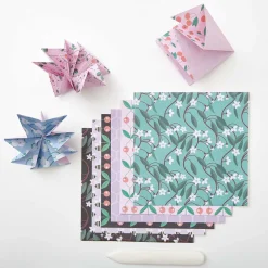 Rico Design Papier origami, Just Bees + Fruits + Flowers - Paper Poetry - 15 x 15 cm, 50 ark. > Papier Origami