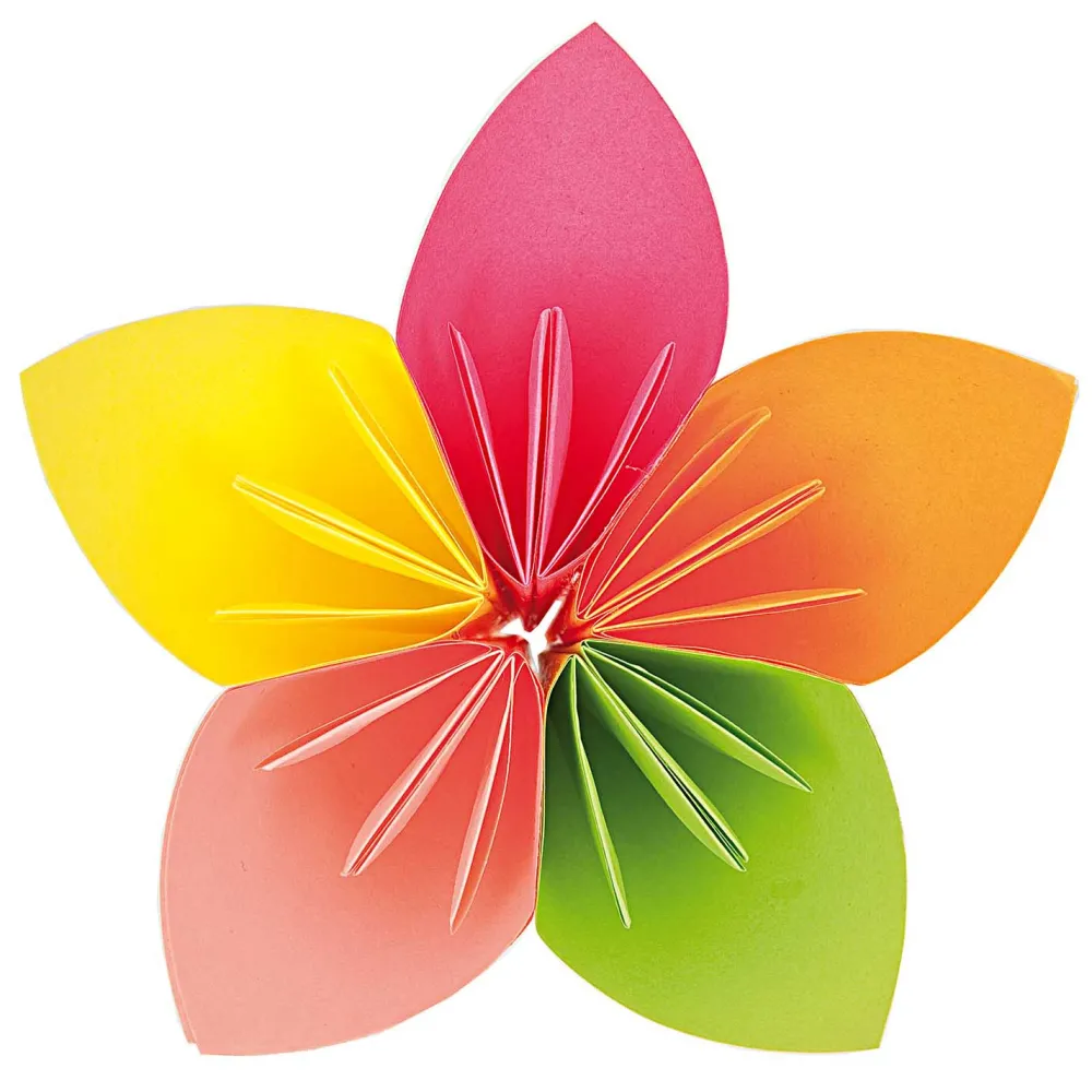 Rico Design Papier origami Neon - Paper Poetry - kwadratowy, 15 x 15 cm, 50 ark.
