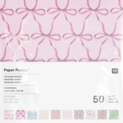 Rico Design Papier origami Rose - Paper Poetry - 15 x 15 cm, 50 ark.