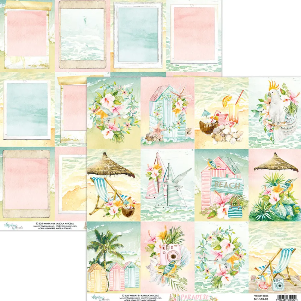 Mintay by Karola Papier 30 x 30 cm - Mintay - Paradise 06