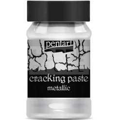 Pentart Pasta pękająca Cracking Paste do decoupage - - srebrna, 100 ml > Media Do Decoupage