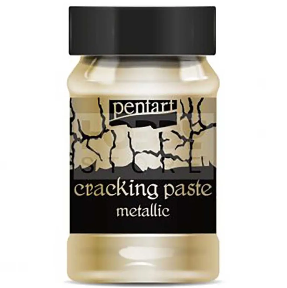Pentart Pasta pękająca Cracking Paste do decoupage - - złota, 100 ml > Media Do Decoupage
