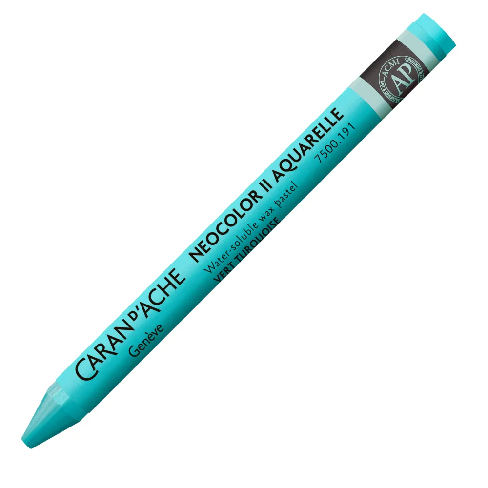Caran d'Ache Pastela akwarelowa Neocolor II - - 191, Turquoise Green > Pastele|Kredki