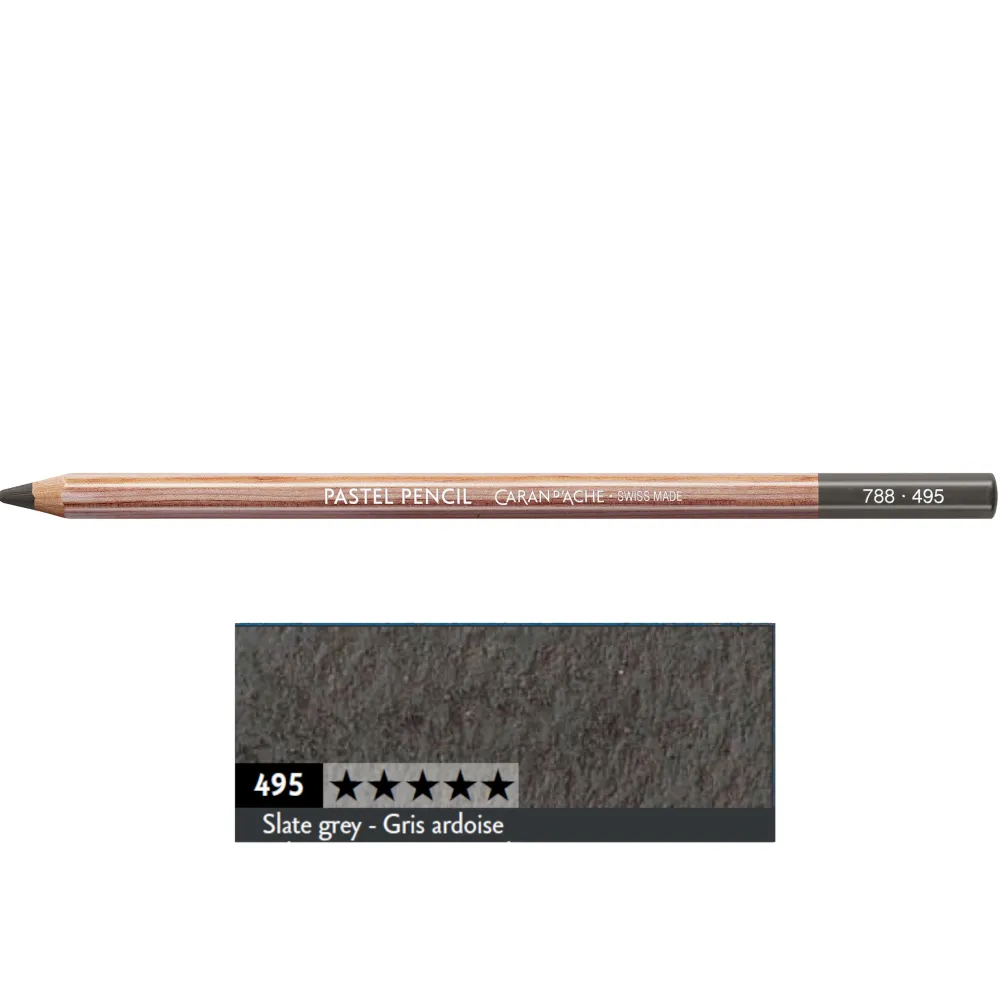 Caran d'Ache Pastela sucha w kredce Pastel Pencil - - 495, Slate Grey