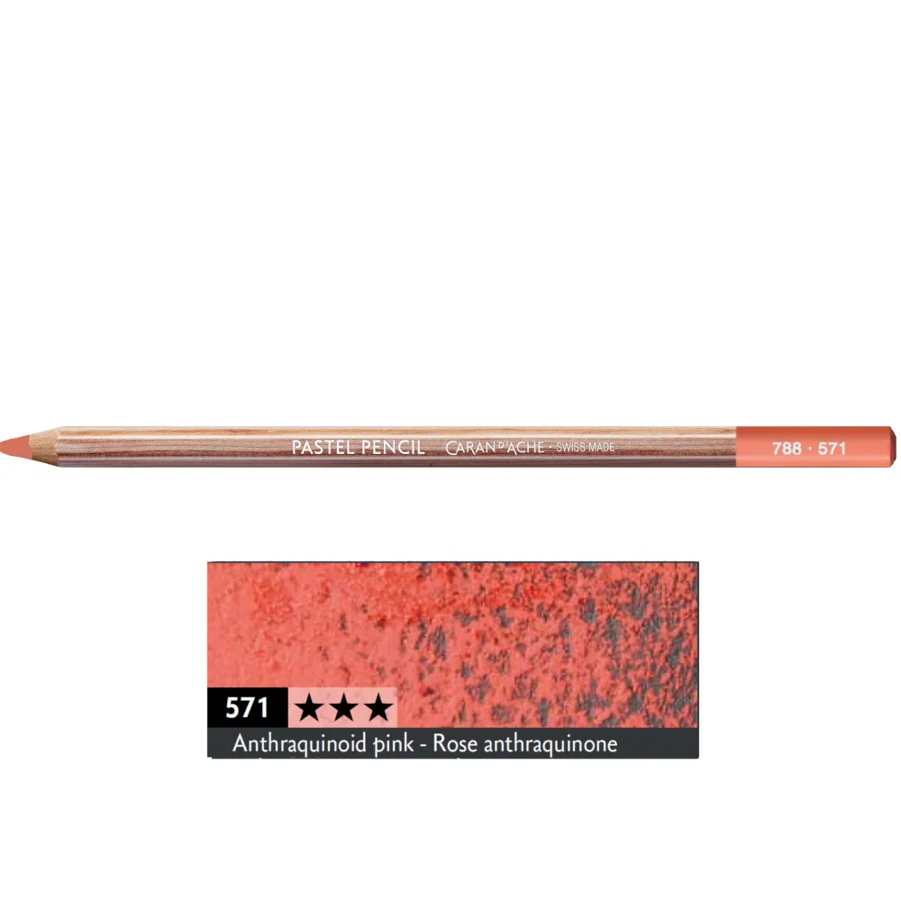 Caran d'Ache Pastela sucha w kredce Pastel Pencil - - 571, Anthraquinoid Pink > Pastele