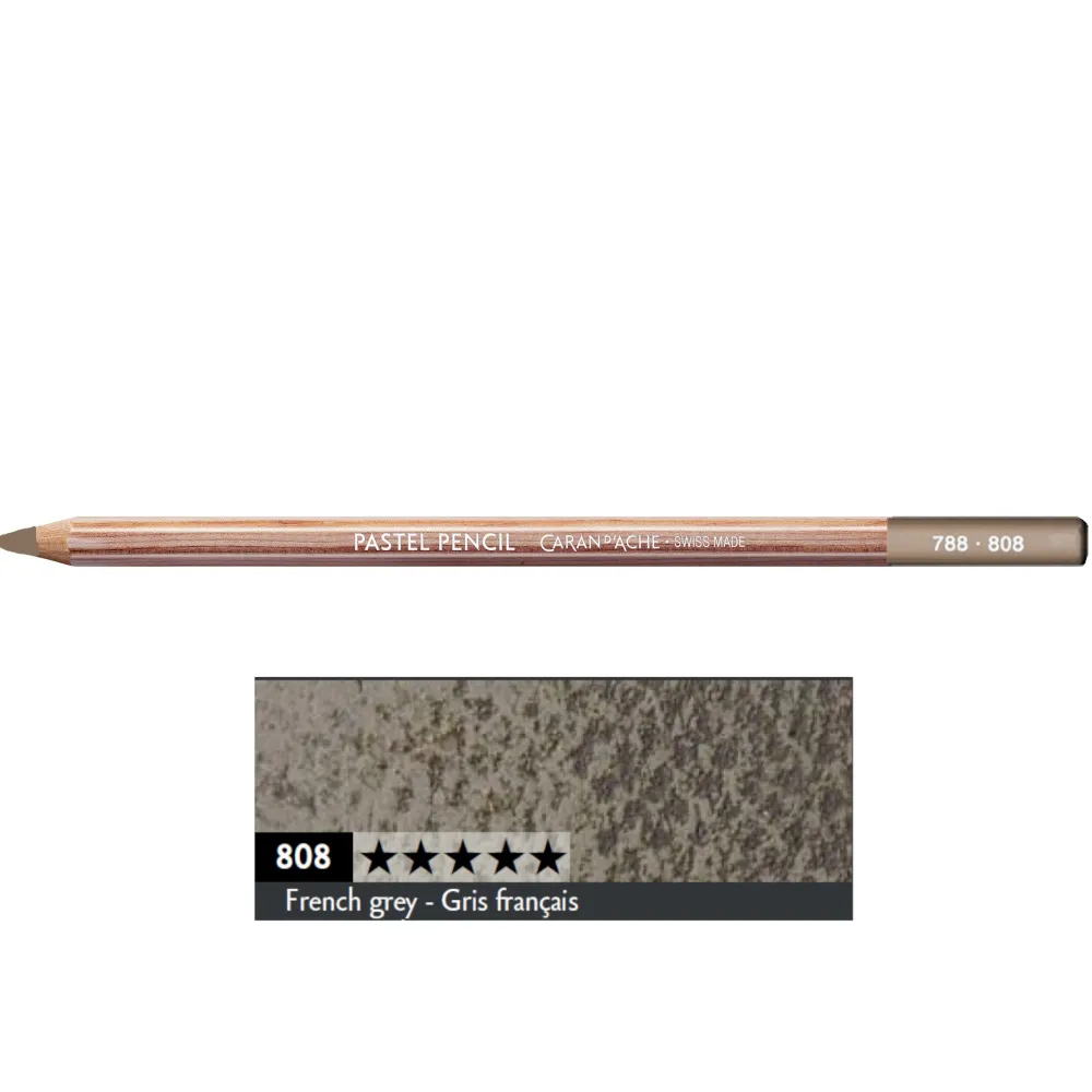 Caran d'Ache Pastela sucha w kredce Pastel Pencil - - 808, French Grey > Pastele