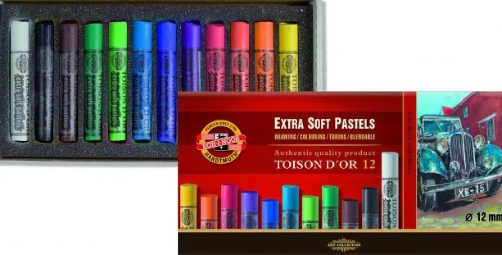 KOH-I-NOOR Pastele ekstra suche - - 12 szt.