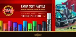 KOH-I-NOOR Pastele ekstra suche - - 12 szt.