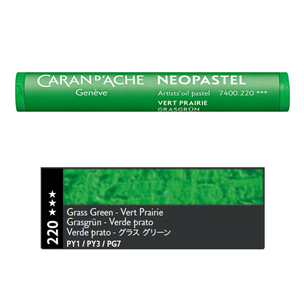 Caran d'Ache Pastel olejna Neopastel - - 220, Grass Green