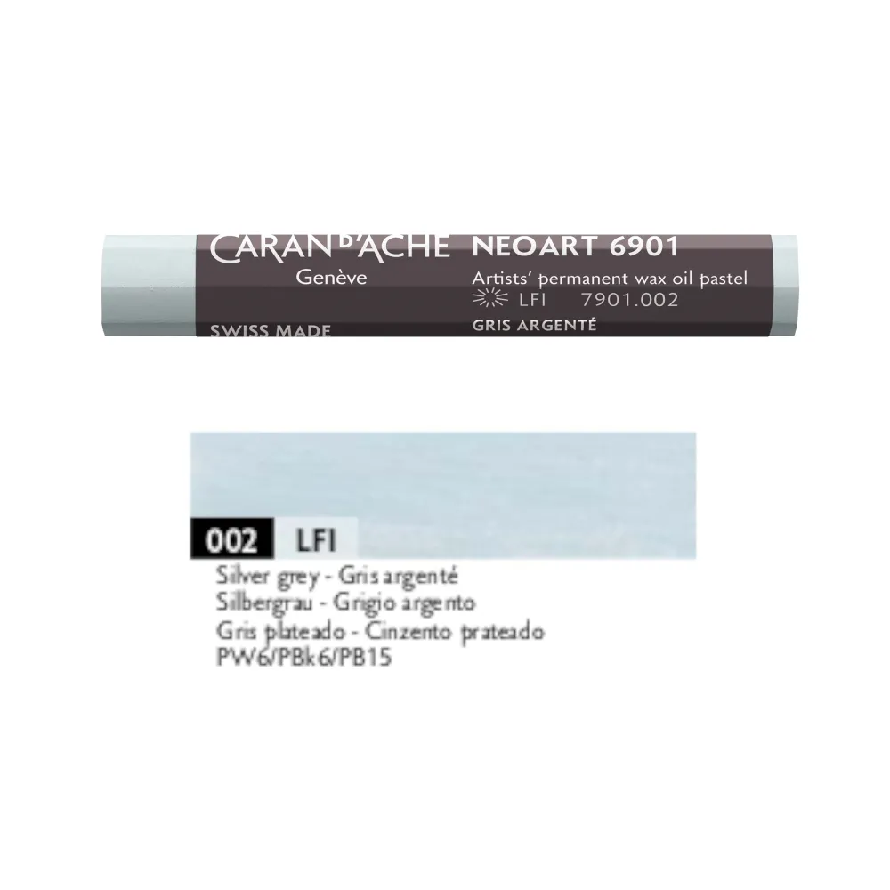 Caran d'Ache Pastel woskowo-olejny Neoart 6901 - - 002, Silver Grey
