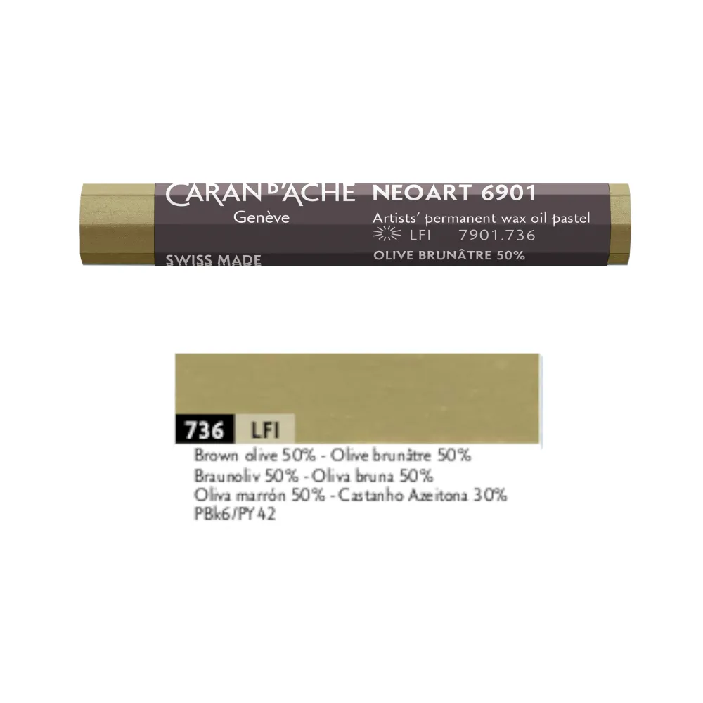 Caran d'Ache Pastel woskowo-olejny Neoart 6901 - - 811, Bismuth White > Pastele