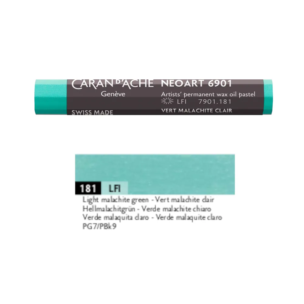 Caran d'Ache Pastel woskowo-olejny Neoart 6901 - - 181, Light Malachite Green > Pastele