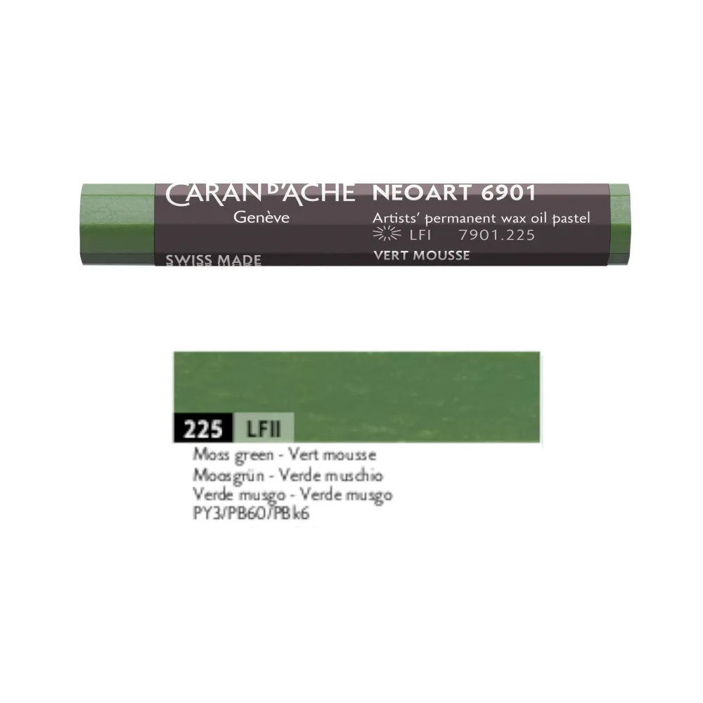 Caran d'Ache Pastel woskowo-olejny Neoart 6901 - - 225, Moss Green > Pastele