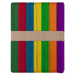 dpCraft Patyczki drewniane, kreatywne Jumbo - - kolorowe, 60 szt.