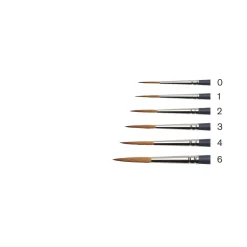 Winsor & Newton Pędzel cienki, syntetyczny sobol - - nr 6
