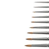 Winsor & Newton Pędzel do akwareli Kolinsky Sable Miniature, seria 7 - - krótka rączka, nr 0