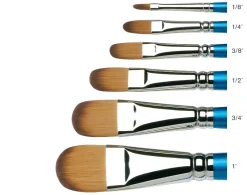 Winsor & Newton Pędzel koci język, syntetyczny Cotman, seria 668 - - krótka rączka, nr 1/4 > Pędzle Syntetyczne|Farby Do Kaligrafii