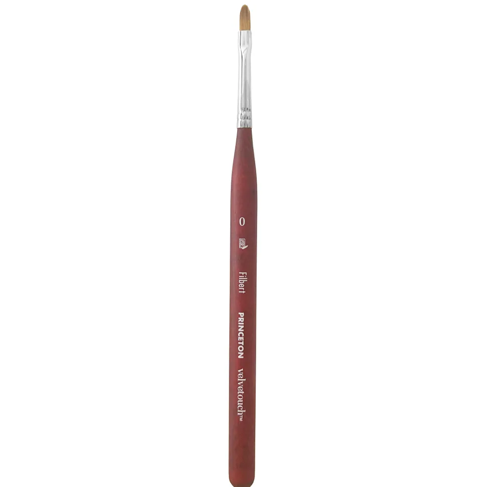 Princeton Pędzel koci język, syntetyczny Velvetouch - - nr 0 > Pędzle Syntetyczne