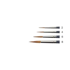 Winsor & Newton Pędzel okrągły spiczasty, syntetyczny sobol - - nr 4